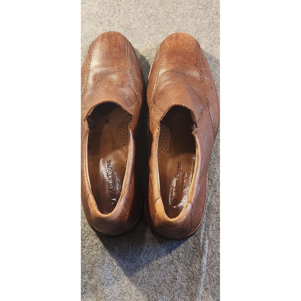 Alan Payne Shoes Mens Size‎ 13 Brown Leather Slip On Loafers Tom Casual Comfort - Picture 5 of 6